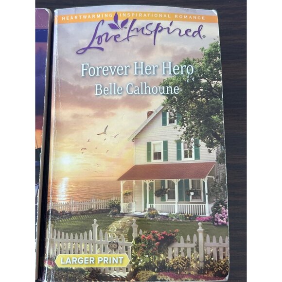 Set Of 4 Love Inspired Larger Print Romance & Suspense Books By Various Authors - Picture 3 of 6